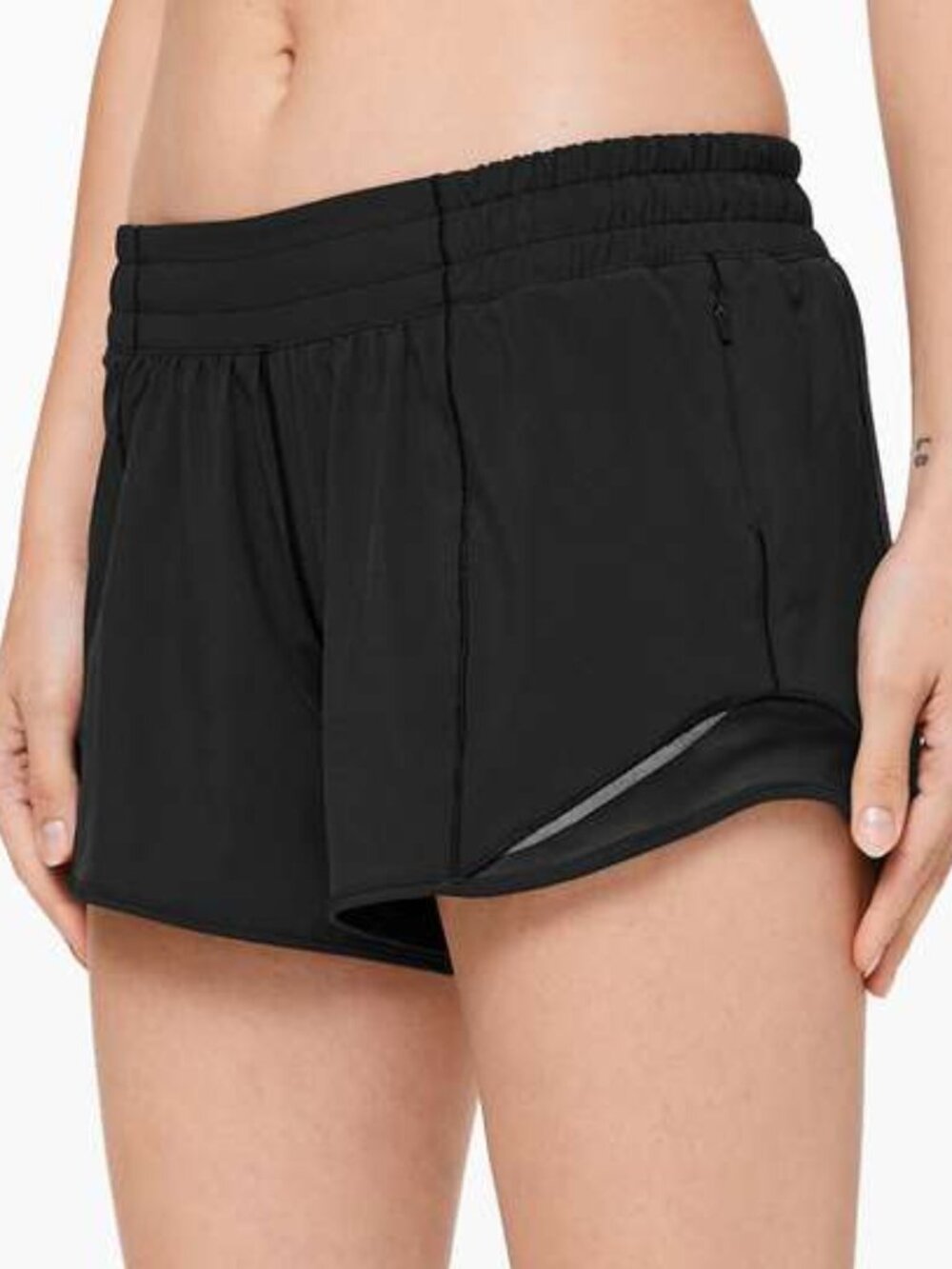 Lululemon Hotty Hot Short II *Long 4" - 4 Black